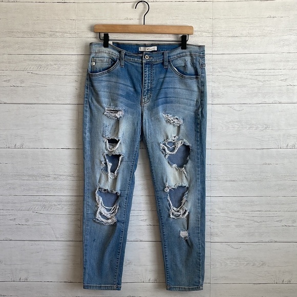 Kancan Distressed Jeans l SIZE W13 30 - Picture 1 of 9